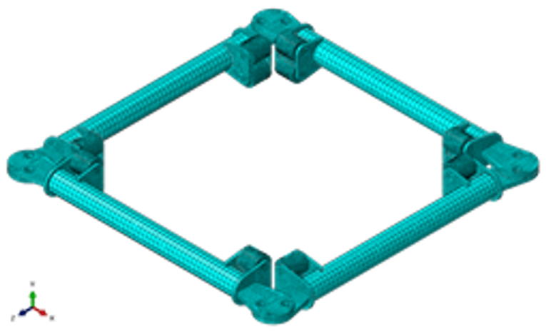 Finite-element mesh of the original waist ring.